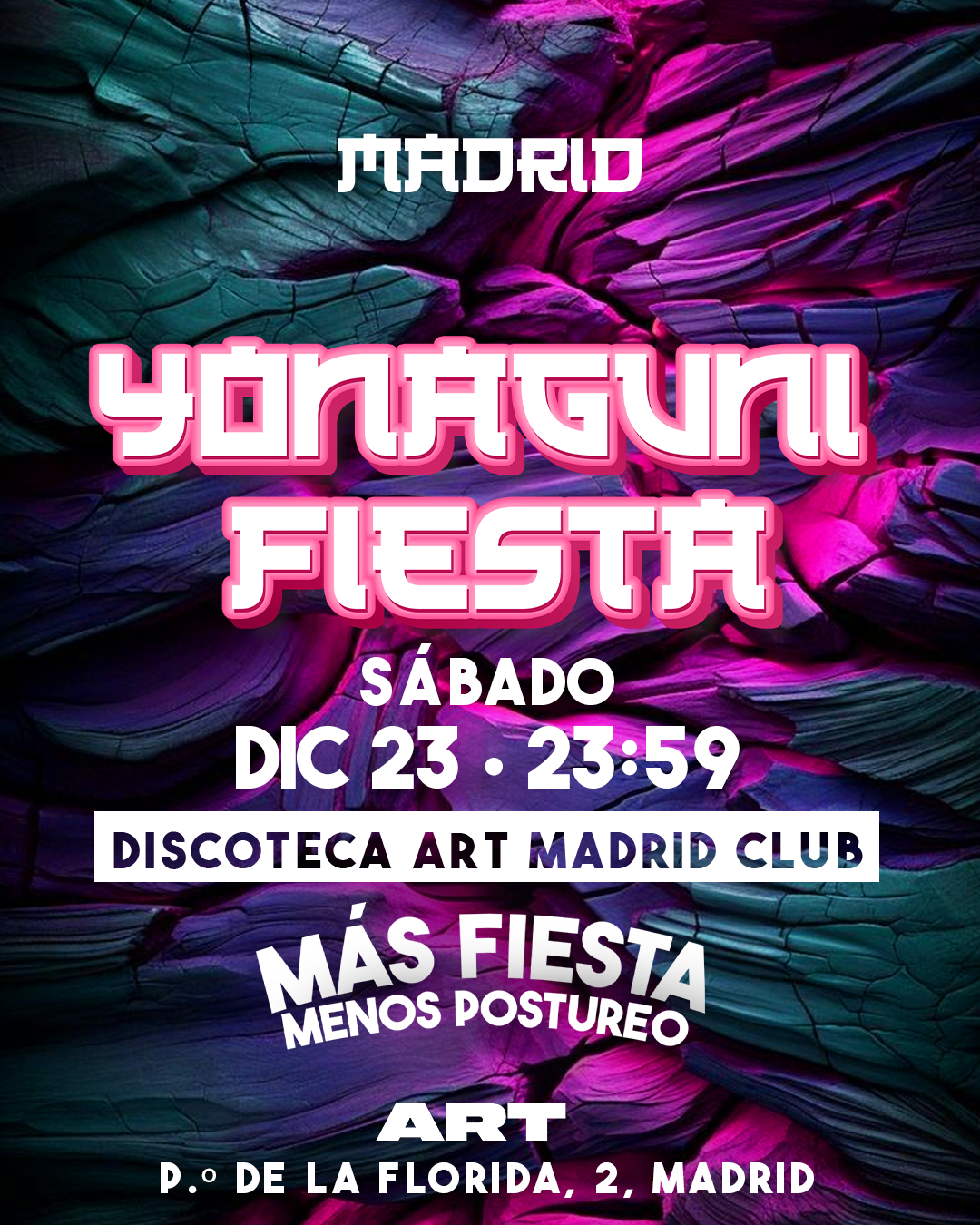 Madrid Sabado 23 Dic - Yonaguni Fiesta